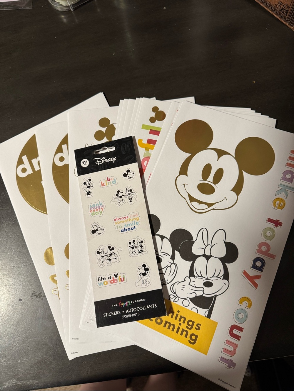 Mickey & Friends happy planner sticker set